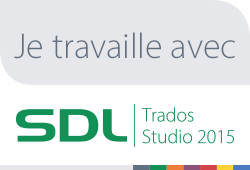 I work with SDL Trados Studio 2015